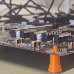 Snap-in motherboard feets