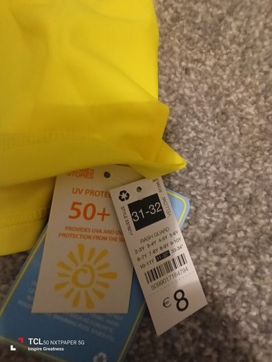 NEW.boy's swim top/swimwear. Size 31/32