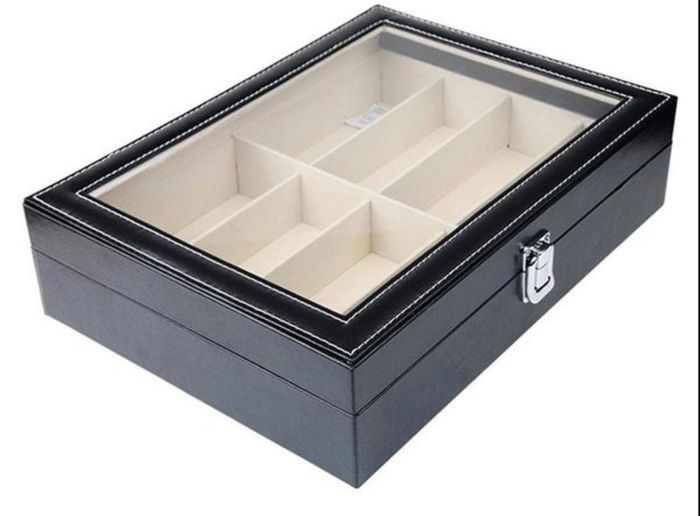 Brand New Tebery Glasses Box for 8 Glasses, with Glass Display Window