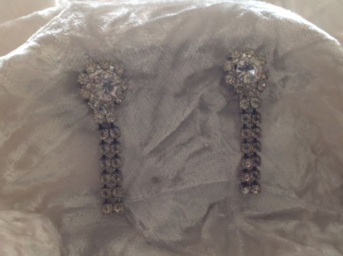 Beautiful Vintage Diamonte Earrings