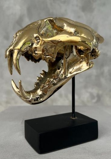 Snow Leopard (19cm) - Polished Bronze