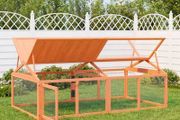 Run Box Brown 200x112.5x74 cm Solid Wood Pine