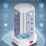 Extension Tower 8 AC Outlets 4 USB Ports, Surge Protection Extension Lead with 4 Independent Switch, 17W USB C Ports Extension Cable 3M for Office, Home, Kitchen Image 6