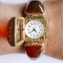Vintage womens amber cocktail watch. Russian Watch Ladies CHAIKA Image 6