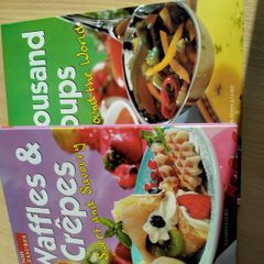 Cookbook set Waffles and Crepes + 1,000 Soups