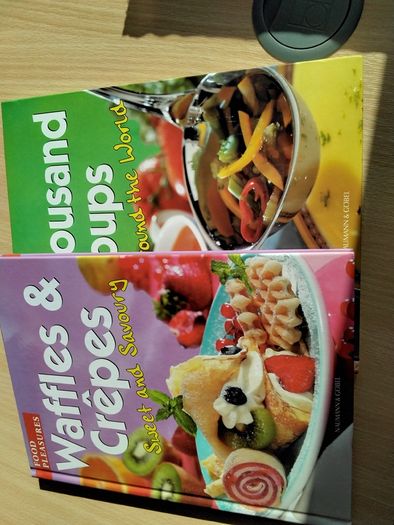 Cookbook set Waffles and Crepes + 1,000 Soups