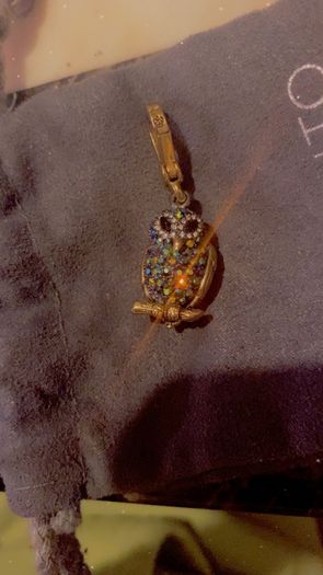 Juicy Couture pave owl charm