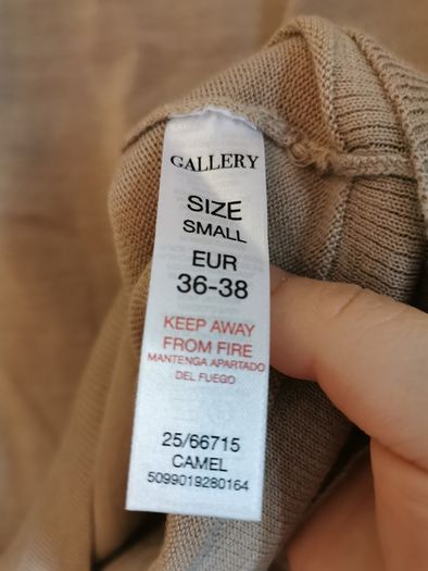 BNWT - GALLERY camel merino blend cardigan UK 10