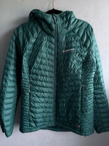 Montane Womens Hooded Puffer Full Zip Pertex Primaloft Jacket UK14