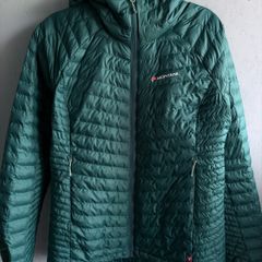 Montane Womens Hooded Puffer Full Zip Pertex Primaloft Jacket UK14