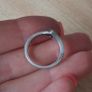 Pandora Sparkling Wishbone Heart silver ring  size 48 Image 5