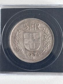 Switzerland 5 Francs 1954, Coin