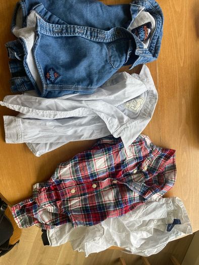 Mix of jumpers, shirts, 1 trouser, 1 light jacket