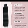 26inch 1B Tape Human Hair Extension Brazilian 100% Hair 50GM per pack Image 4