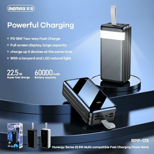 New Remax Leader Series 2.1A Fast Charging Power Bank 50000mAh
