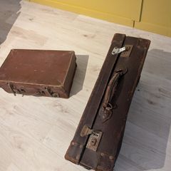 Antique Leather Suitcase