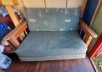 Sofabed (DAMAGED) ( lats damaged no cushion under sofa)