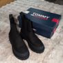 Tommy Jeans Black Chelsea Boots Size 39/6 Chunky Platform Image 5
