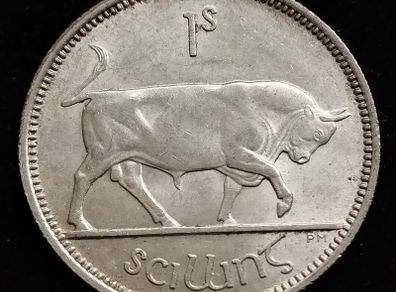 Ireland - 1939 - Shilling - Silver - KM.14 - [2328]