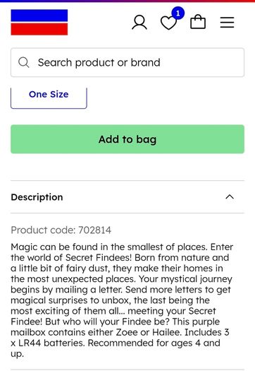 Vivid  Secret Findees Magic Mailbox - Red