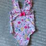 Girl's Floral Print Swimsuit 2/3 yr Image 4