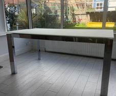 Calligaris Extending Glass Dining Table