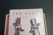 NEW Ted Baker Silver color Clip earrings RRP65 euro NEW &amp; BOXED