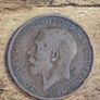 Great Britain UK 1911 One Penny Coin George V - free standard postage Image 2