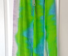 &other Stories silk tie dye multicoloured skirt size XS