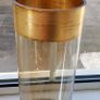 Glass gold rimmed vase Image 3