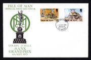 1973 Isle of Man Golden Jubilee Manx Grand Prix 1923-1973 Commemorative Stamps First Day Cover (FDC)