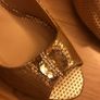 ladies gold shoe size 6 Glamour Image 2