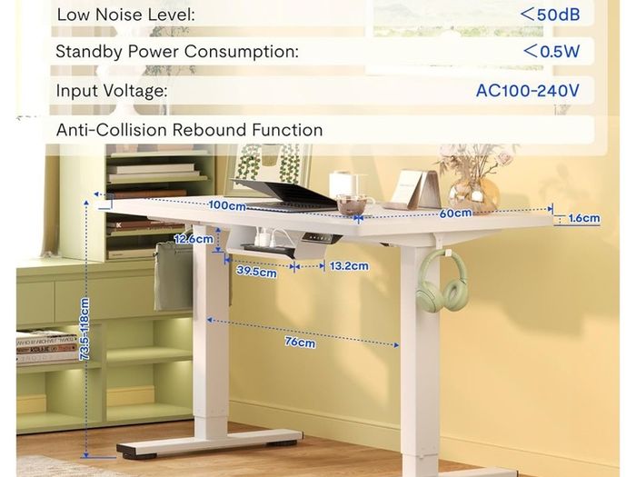 Electric Standing Desk Height Adjustable