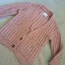 Zara Girls Dusty Pink Knitted Cardigan 6-7 Image 3