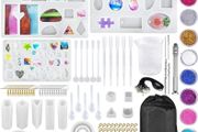 133 Pcs Resin Casting Molds and Tools Set, Jewelry Craft Moulds, Daohexi DIY Silicone Epoxy Resin Mold, for Resin Jewelry and Craft, Resin Craft Making Kit (FREE POSTAGE)