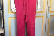 Zara fuchsia pink silky trousers, new, size M