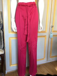 Zara fuchsia pink silky trousers, new, size M