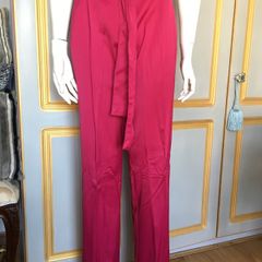 Zara fuchsia pink silky trousers, new, size M