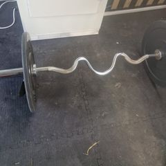 Olympic curl bar & 2X5KG Plates