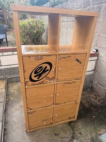 shelving with doors