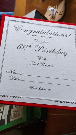 Your life at 60 Birthday big red photo album