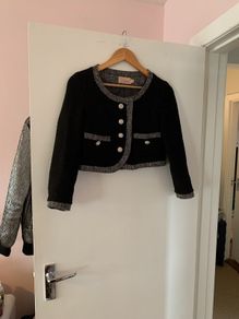 Cropped boucle jacket