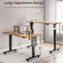 Height Adjustable Standing Desk Electric Sit Stand Up with Cable Tray 120 x 60cm Desktop for Home Office Image 3