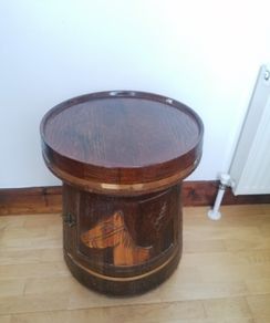 Vintage Wine Barrel Mini Bar