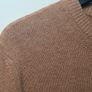 mens 7 for All Mankind wool jumper crew neck overdyed camel burgundy Size SMALL Image 3