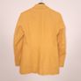 Zara Mustard Yellow Single-Breasted Linen Tailored Blazer Jacket Size S Image 7