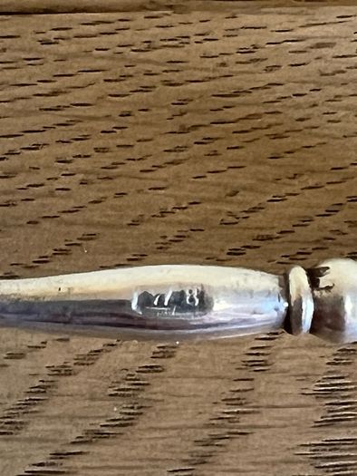 Antique UK London solid sterling silver WB Cutlery Rest 1828