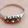 Antique Trilogy Sterling Silver Ring Image 4