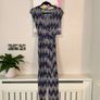 Ladies Navy & Mauve Jumpsuit. Size UK 8 / EU 36 Image 3