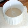 lamp shade cream pleated Image 2